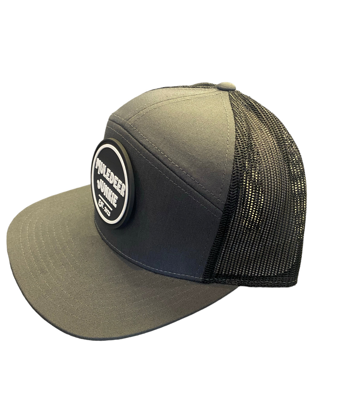 Grey M.D.J. PVC Patch Hat