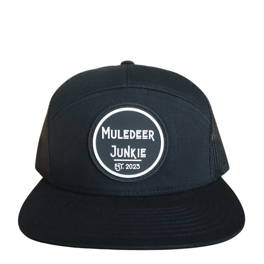 Black M.D.J. PVC Patch Hat