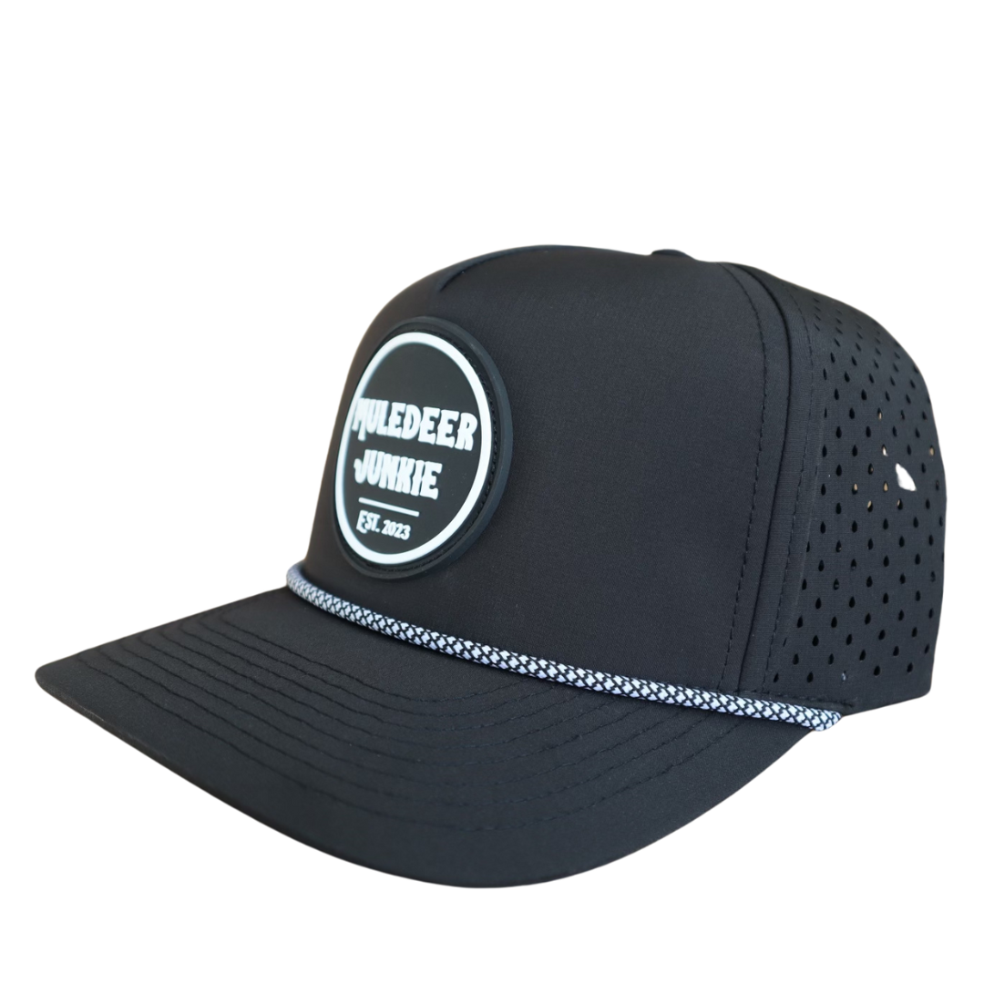 Black Roper PVC Patch Hat