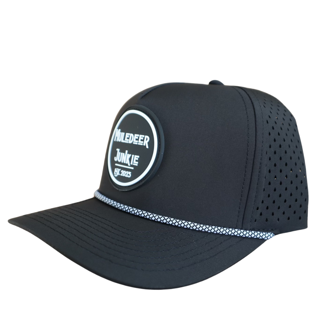 Black Roper PVC Patch Hat