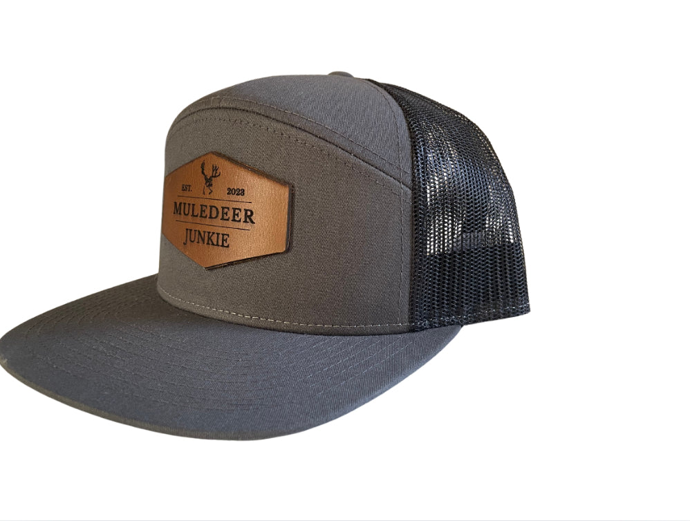 Essentials Leather Patch Bent Brim Hat