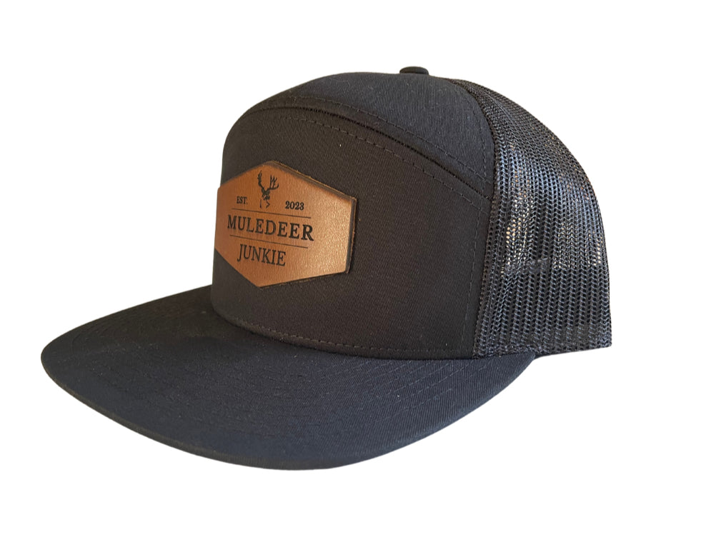 Essentials Leather Patch Bent Brim Hat